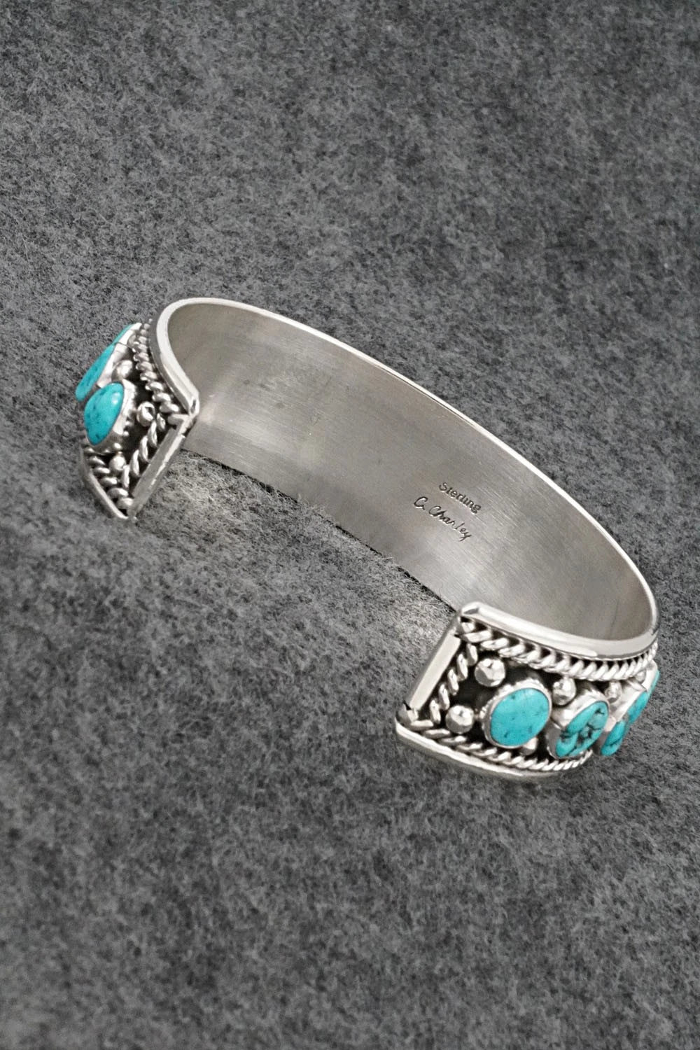 Turquoise & Sterling Silver Bracelet - Chester Charley