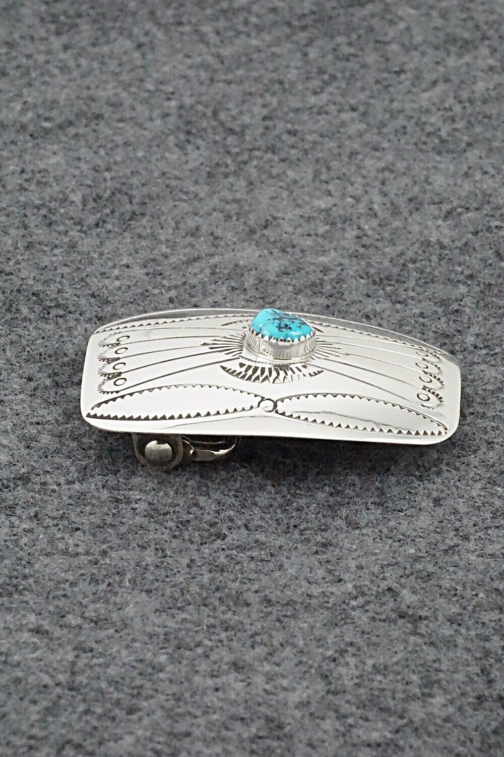 Turquoise & Sterling Silver Belt Buckle - Jolene Begay