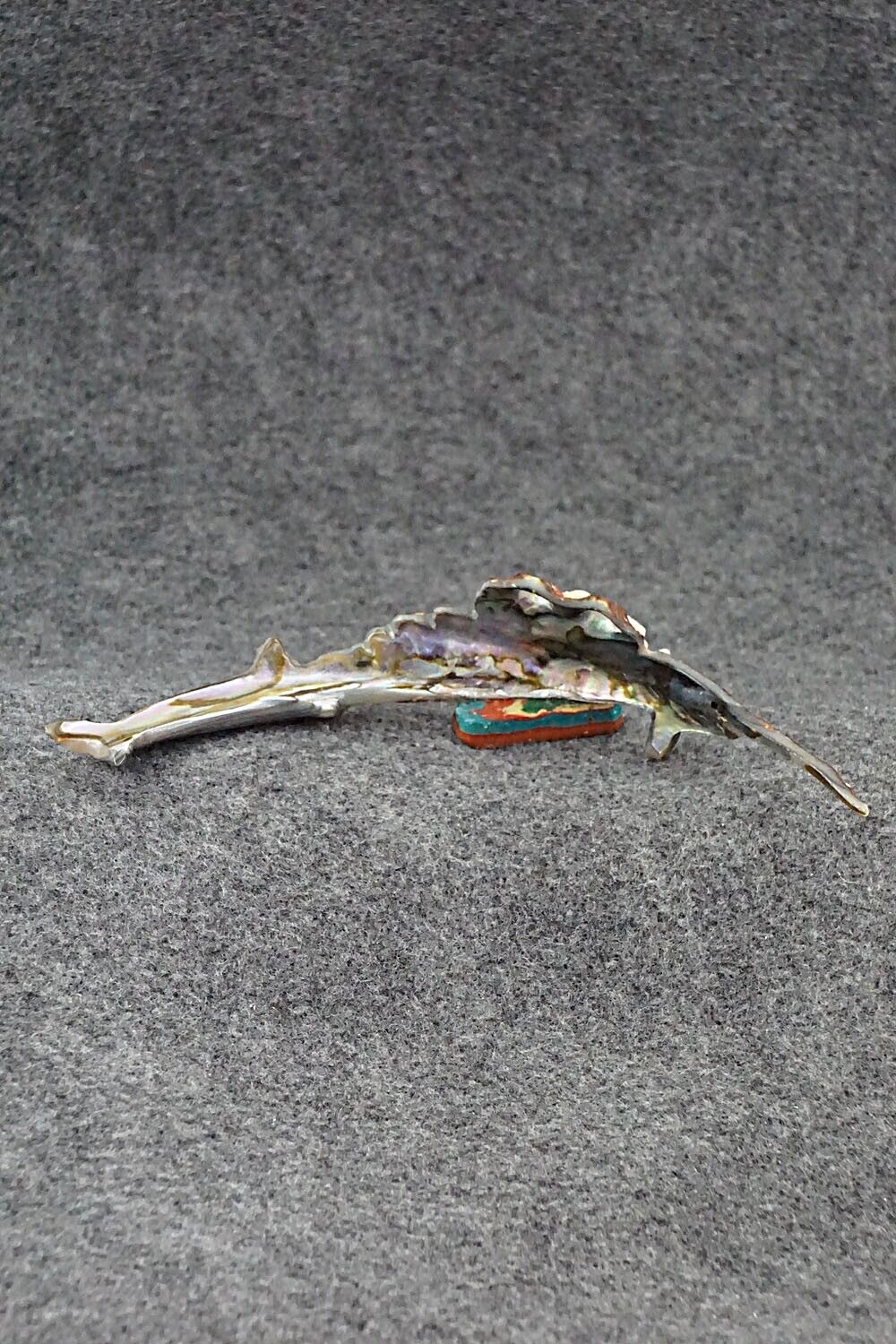 Swordfish Zuni Fetish Carving - Donovan Laiwakete