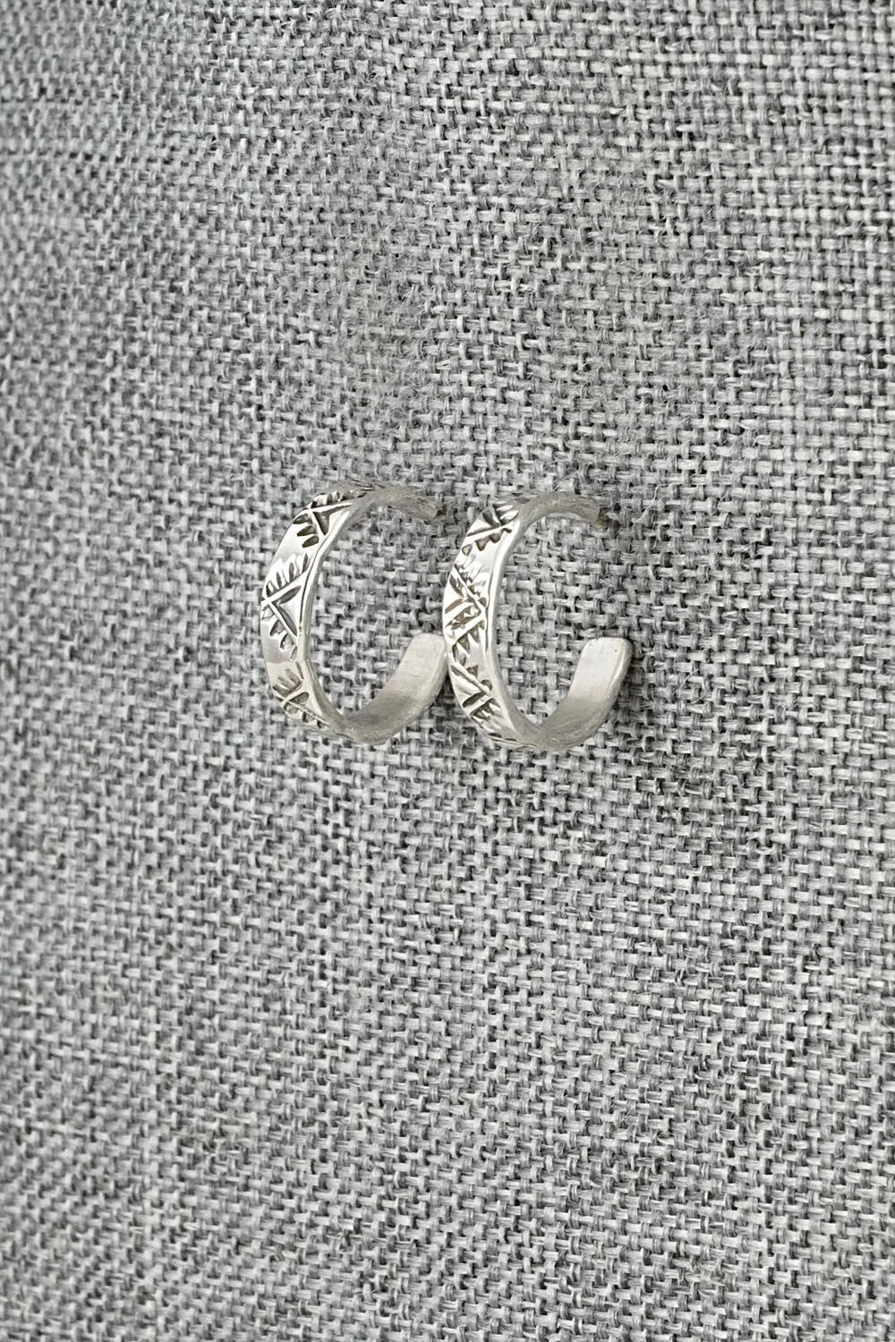 Sterling Silver Hoop Earrings - Elaine Tahe