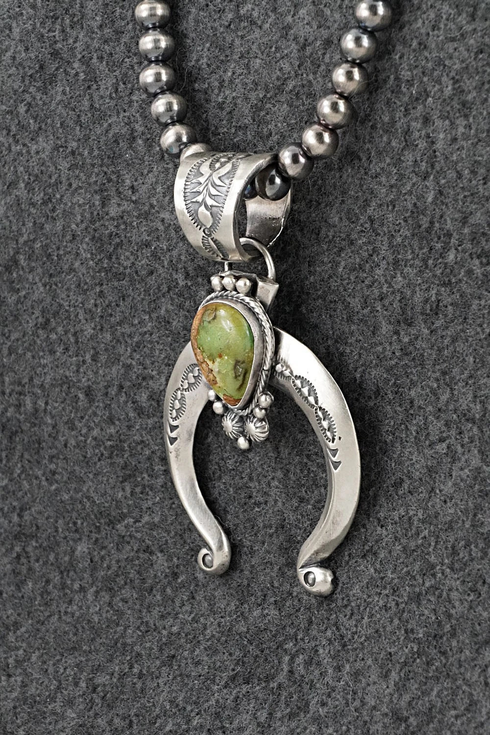 Turquoise & Sterling Silver Necklace - Samuel Yellowhair
