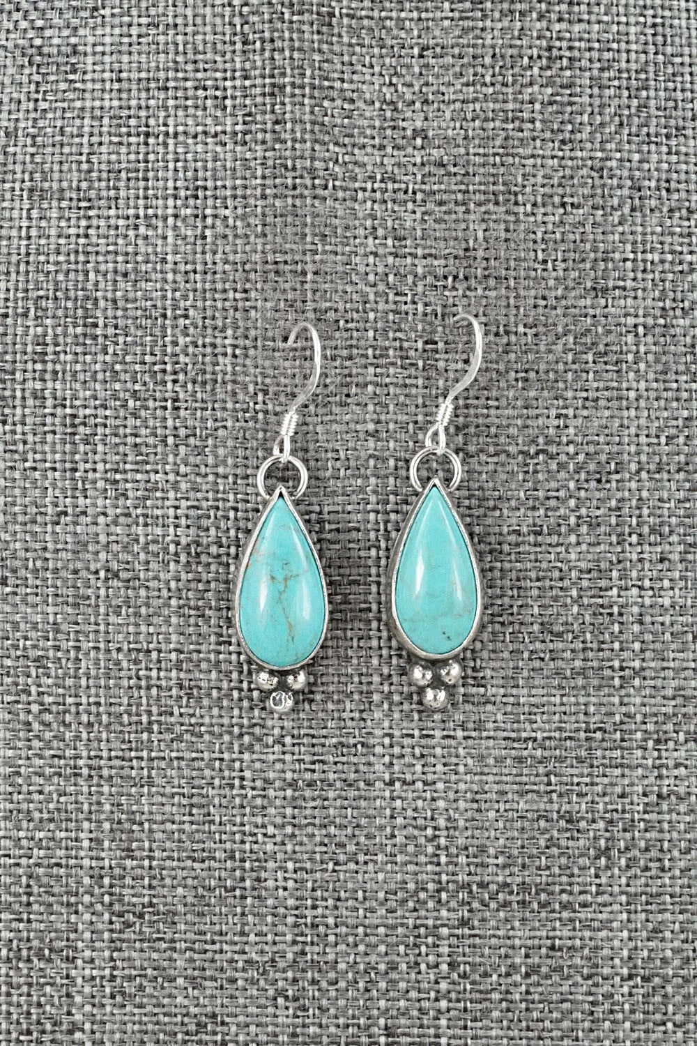 Turquoise & Sterling Silver Earrings - Robinson Martinez