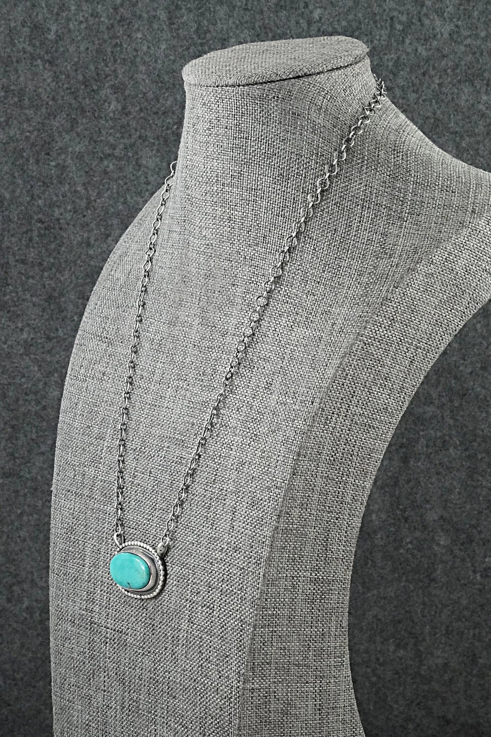 Turquoise & Sterling Silver Necklace - Darrin Livingston