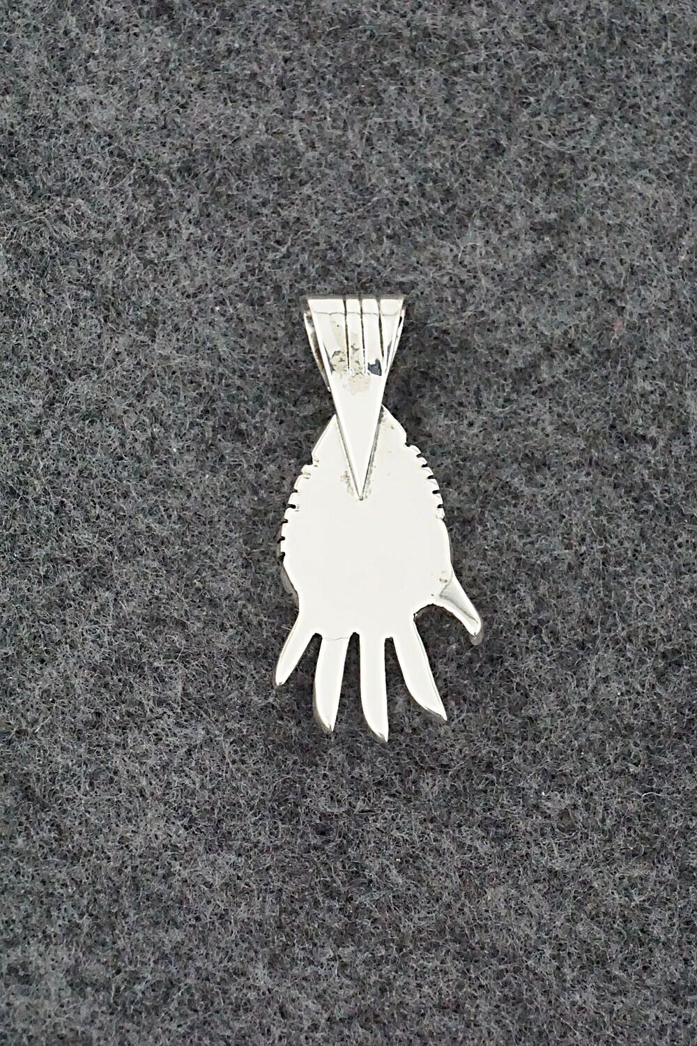 Turquoise & Sterling Silver Pendant - James Manygoats