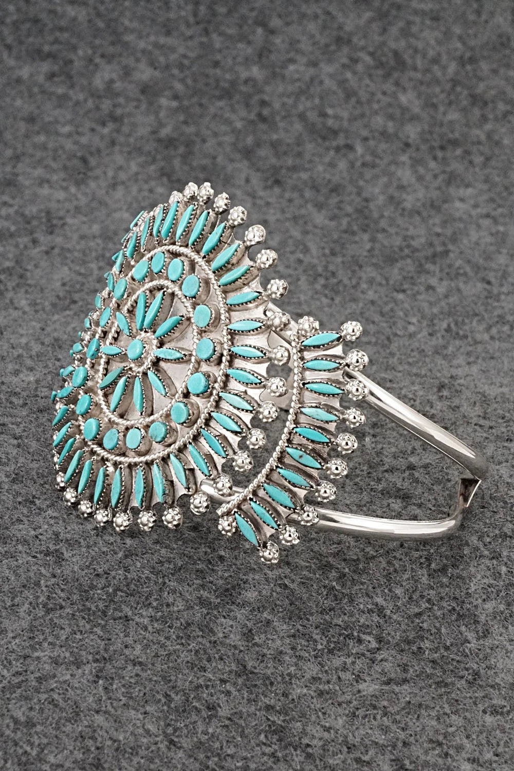 Turquoise & Sterling Silver Bracelet - Merlinda Chavez
