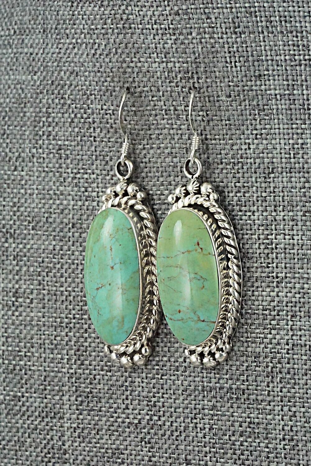 Turquoise & Sterling Silver Earrings - Gregg Yazzie