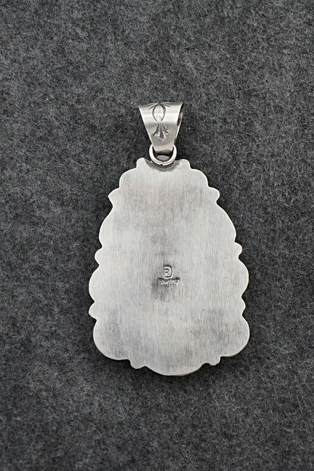 Turquoise & Sterling Silver Pendant - Raymond Delgarito