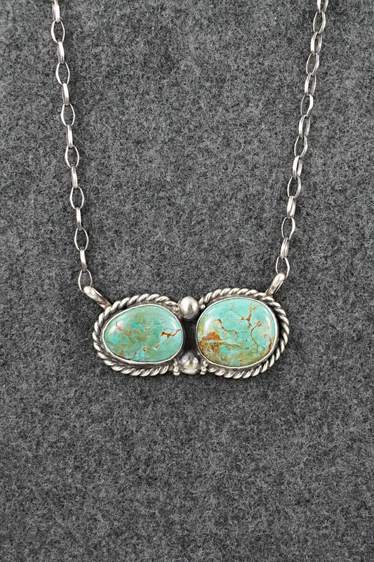 Turquoise & Sterling Silver Necklace - Antwone Brown