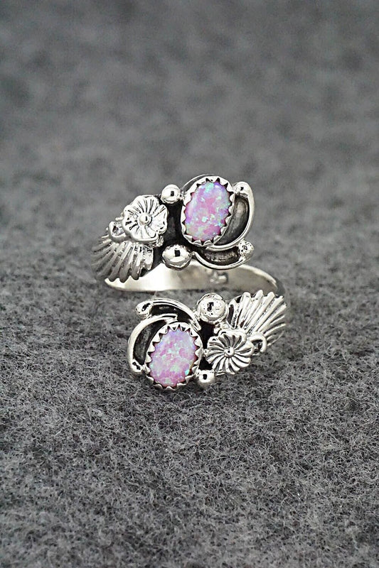 Opalite & Sterling Silver Ring - Etta Belin - Size 8.5