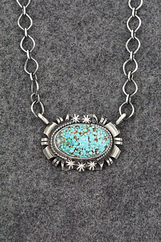 Turquoise & Sterling Silver Necklace - Randy Billy