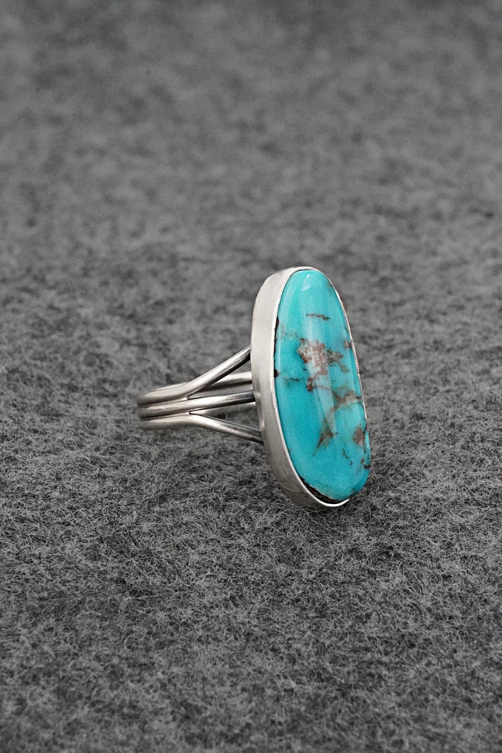 Turquoise & Sterling Silver Ring - Rena Begay - Size 7