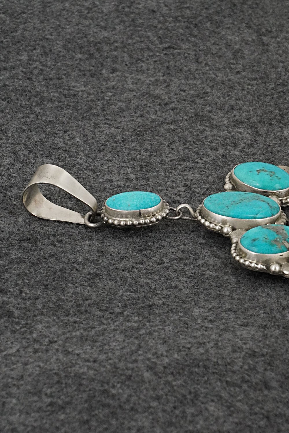 Turquoise & Sterling Silver Pendant - Travis J.