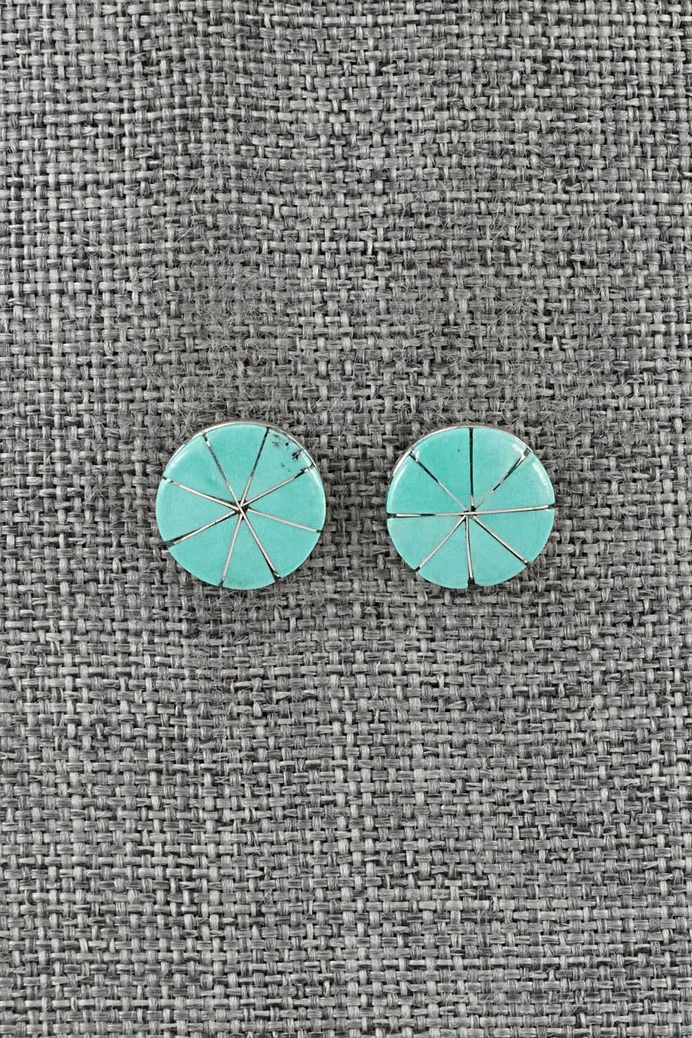Turquoise & Sterling Silver Earrings - Johnson Laweka