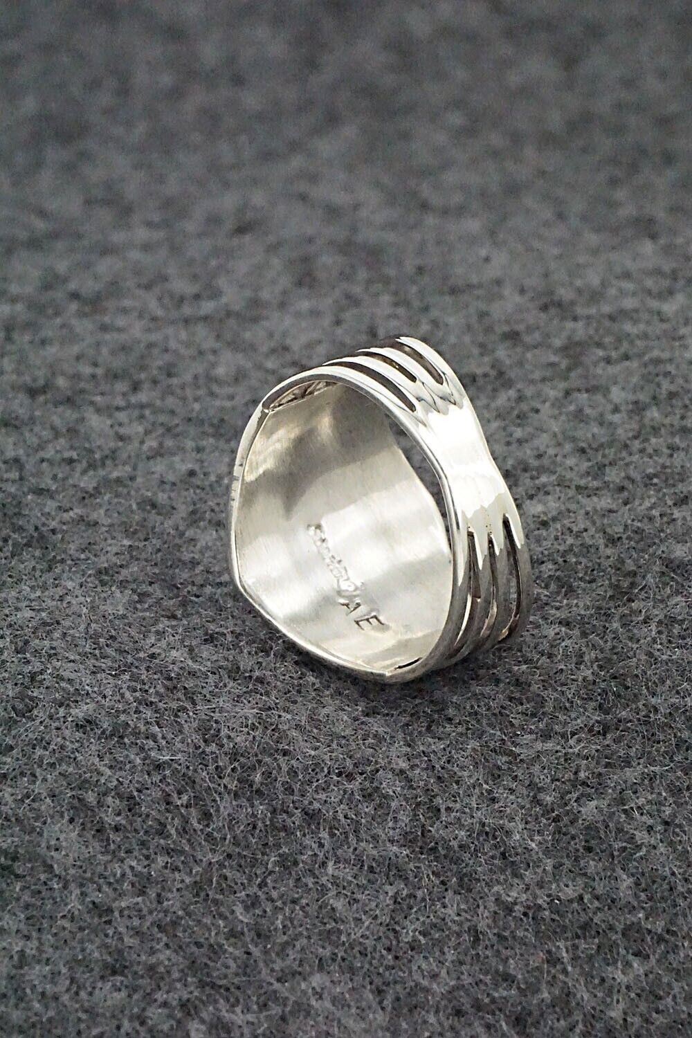 Turquoise & Sterling Silver Ring - Andrew Enrico - Size 10