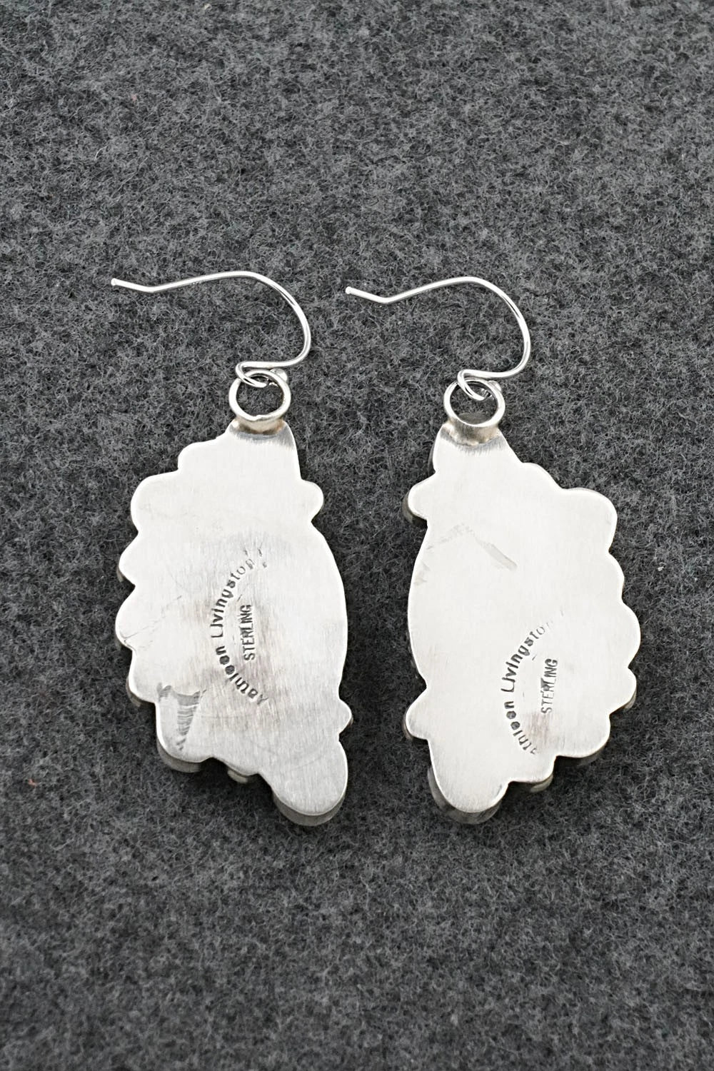 Turquoise & Sterling Silver Earrings - Kathleen Livingston