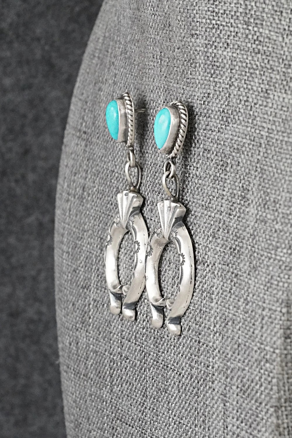 Turquoise & Sterling Silver Earrings - Sharon McCarthy