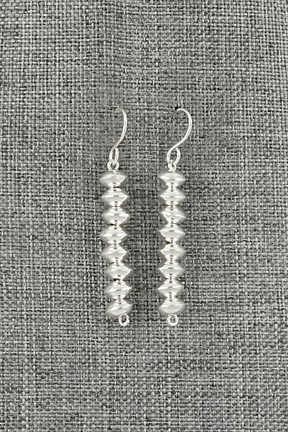 Sterling Silver Navajo Pearl Earrings - Crystal Haley