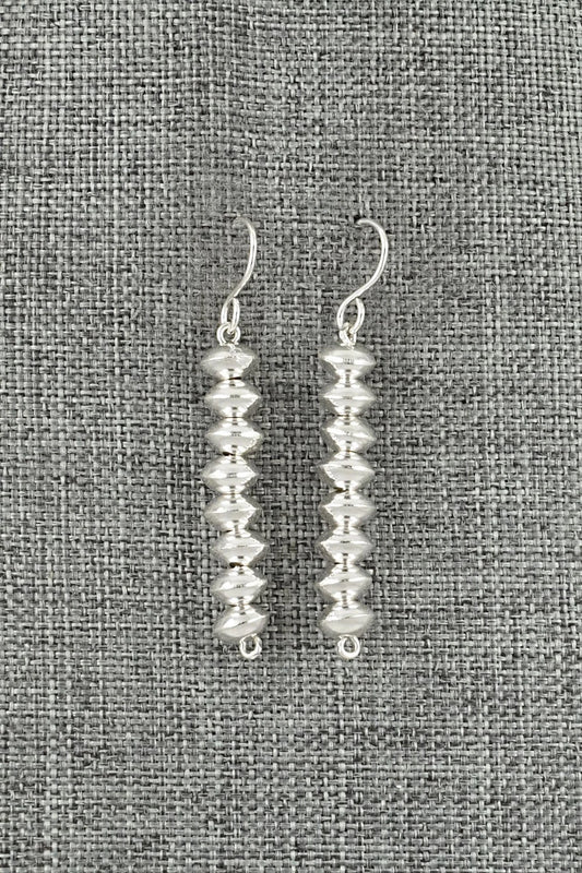 Sterling Silver Navajo Pearl Earrings - Crystal Haley