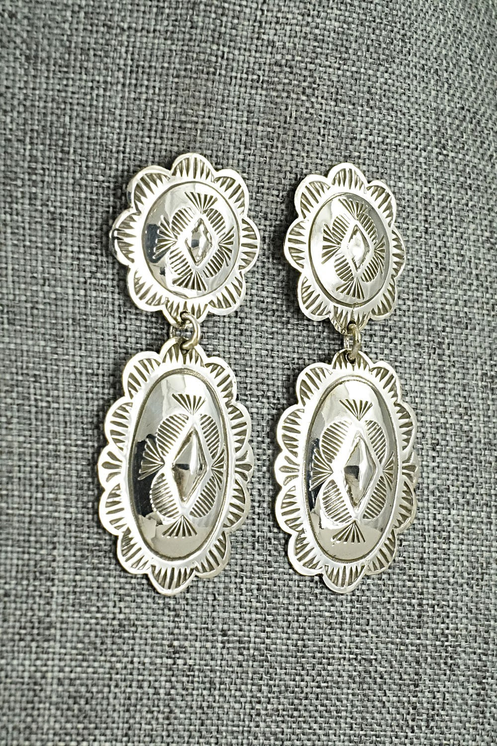 Sterling Silver Earrings - Bertha Begay