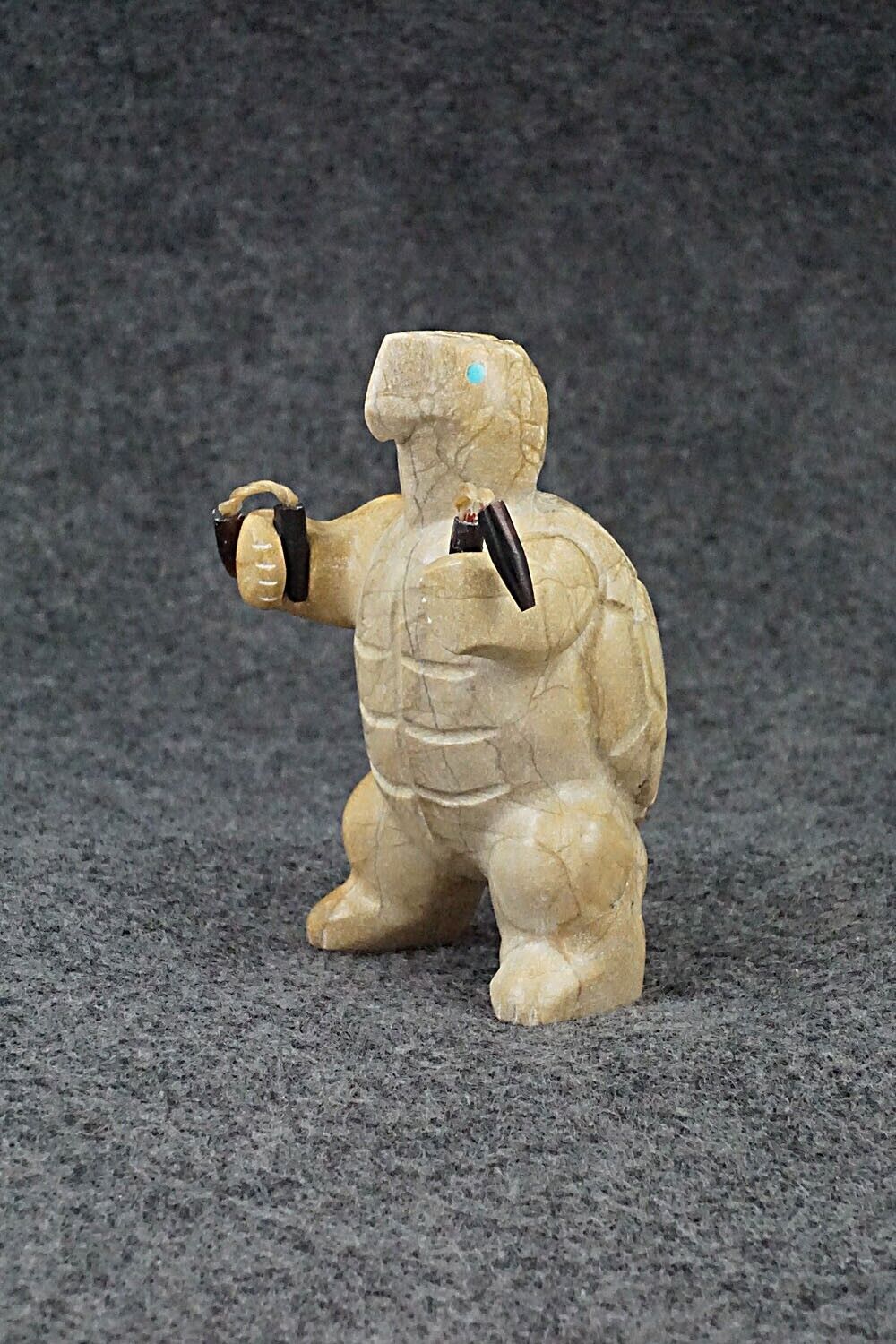 Ninja Turtle with Nunchucks Fetish Carving - Enrike Leekya