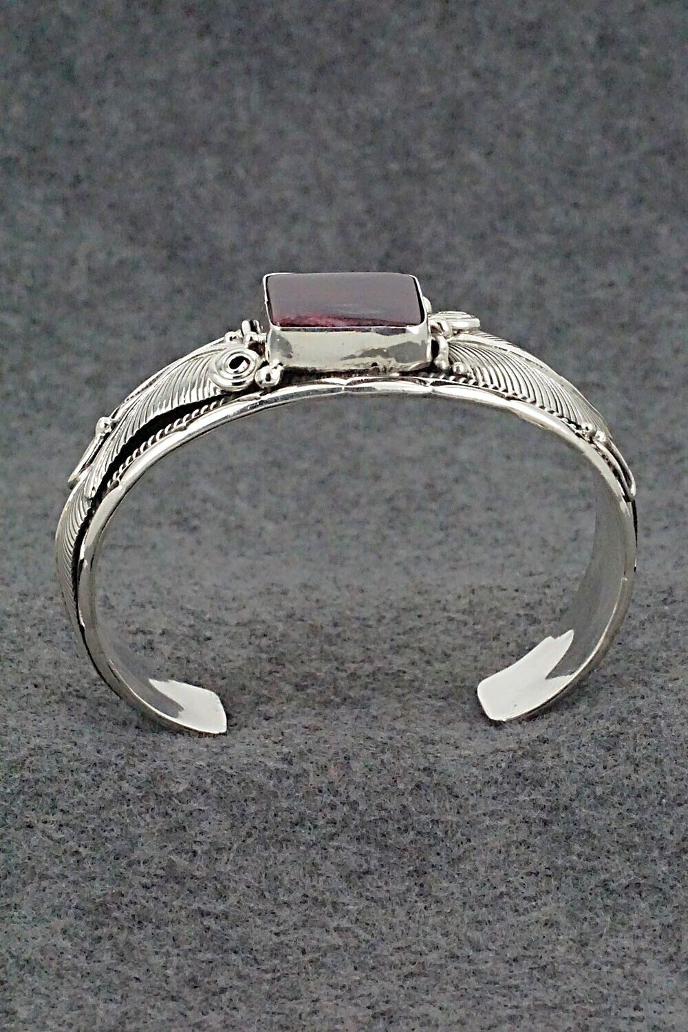 Spiny Oyster & Sterling Silver Bracelet - Darrell Morgan