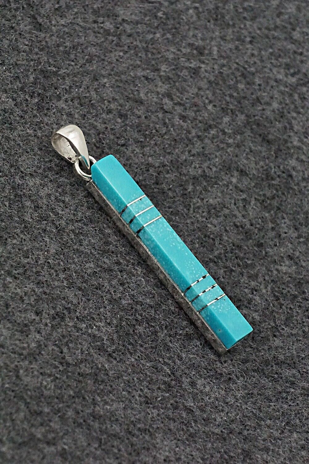 Turquoise & Sterling Silver Pendant - Madarrel Kallestewa