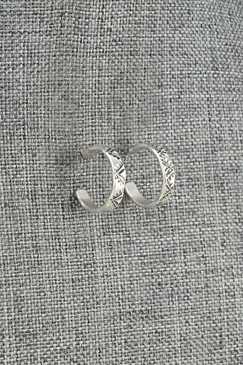 Sterling Silver Hoop Earrings - Elaine Tahe