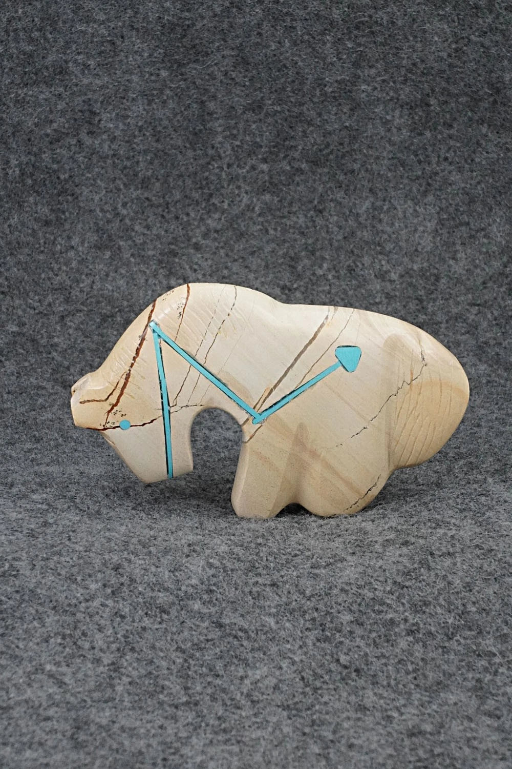 Horse Zuni Fetish Carving - Kenric Laiwakete