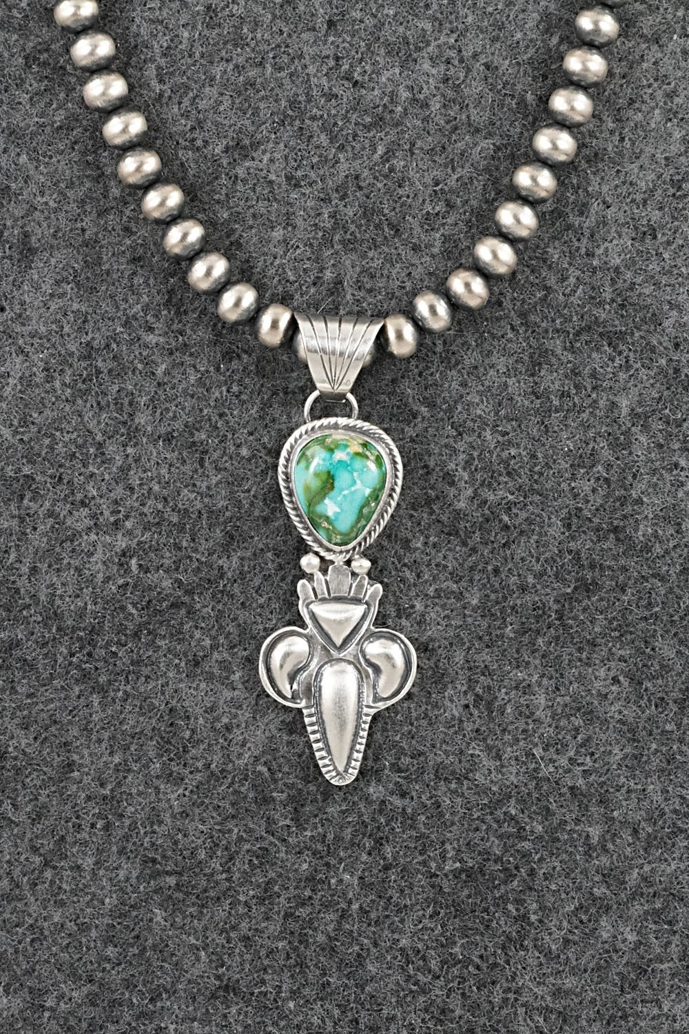 Turquoise & Sterling Silver Necklace - Gary Shorty