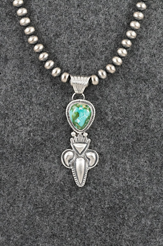 Turquoise & Sterling Silver Necklace - Gary Shorty
