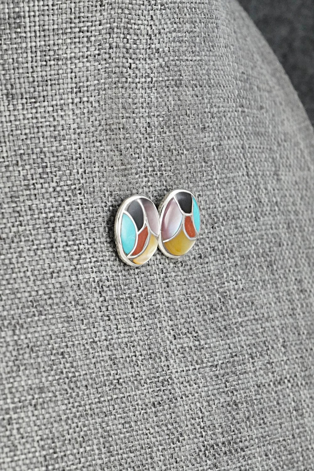 Multi-Stone & Sterling Silver Earrings - Orena Leekya