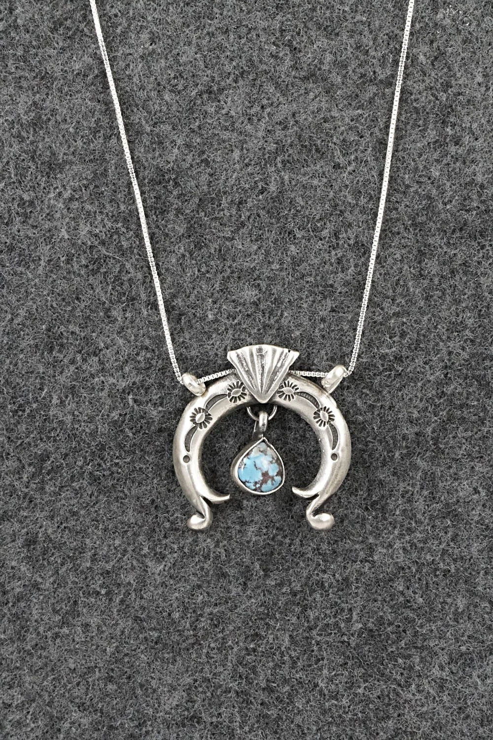 Turquoise & Sterling Silver Necklace - Gary Shorty