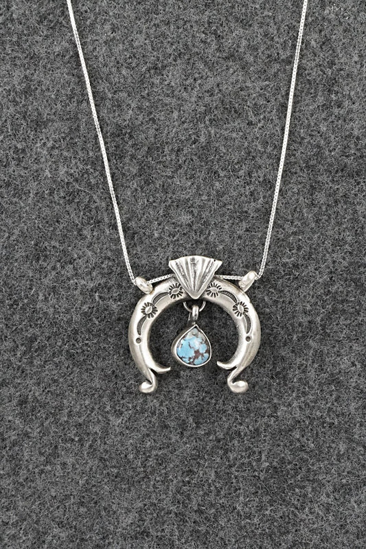 Turquoise & Sterling Silver Necklace - Gary Shorty