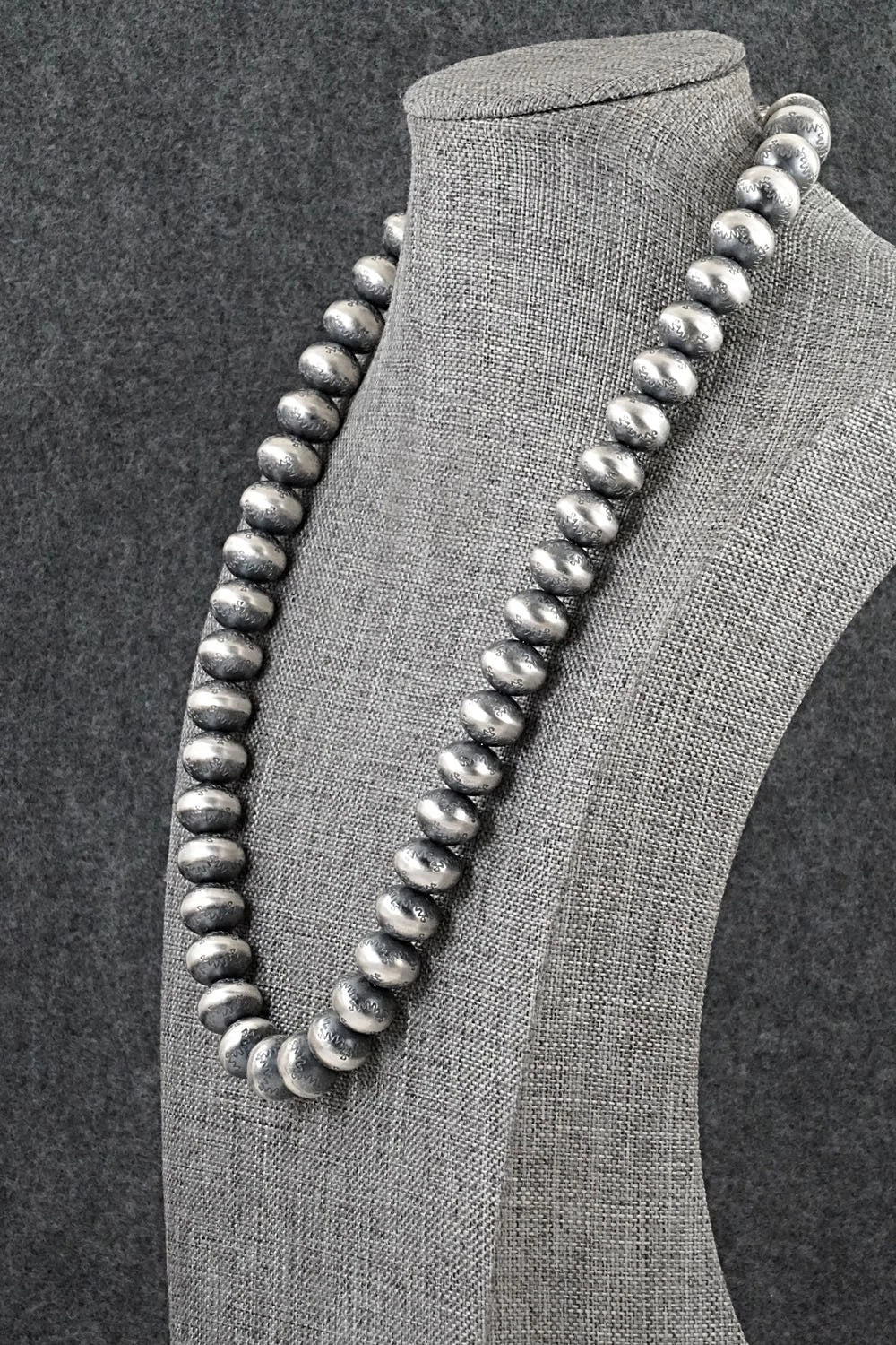 Sterling Silver Navajo Pearl Necklace 20" - Bryannen Halwood