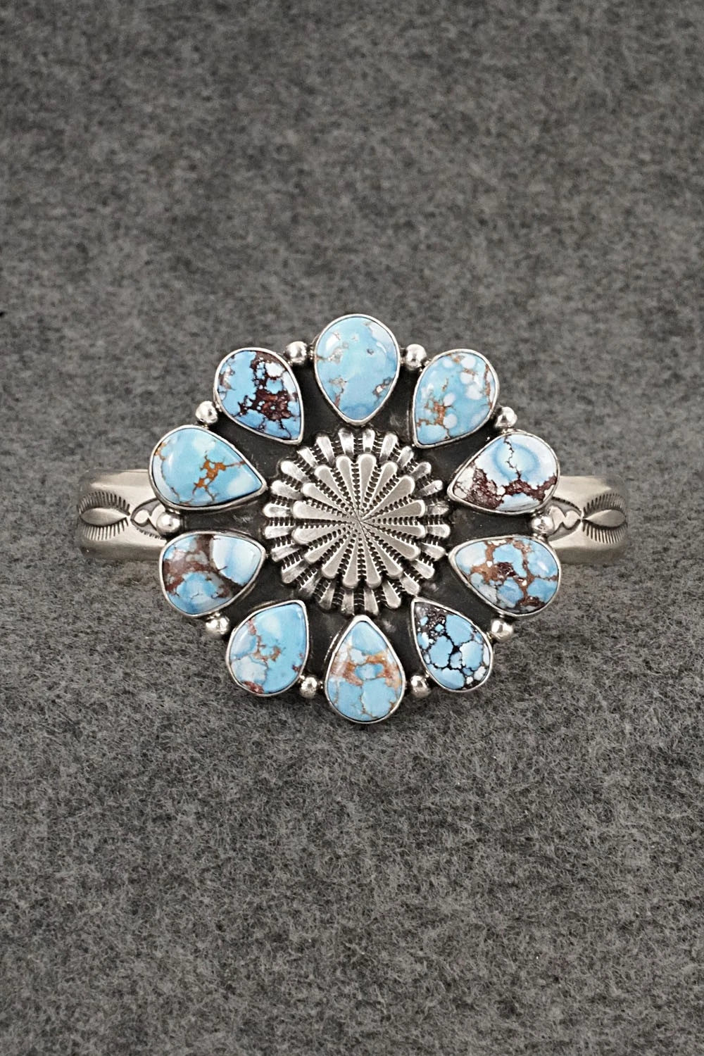Turquoise & Sterling Silver Bracelet - Derrick Gordon