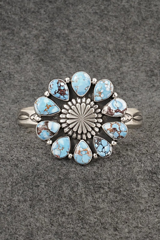 Turquoise & Sterling Silver Bracelet - Derrick Gordon