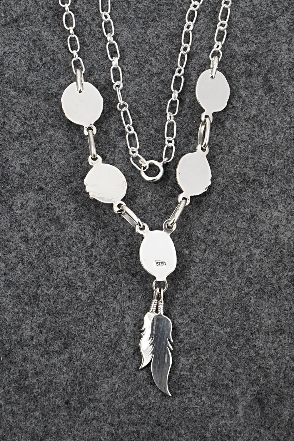 Turquoise & Sterling Silver Necklace - Verley Betone