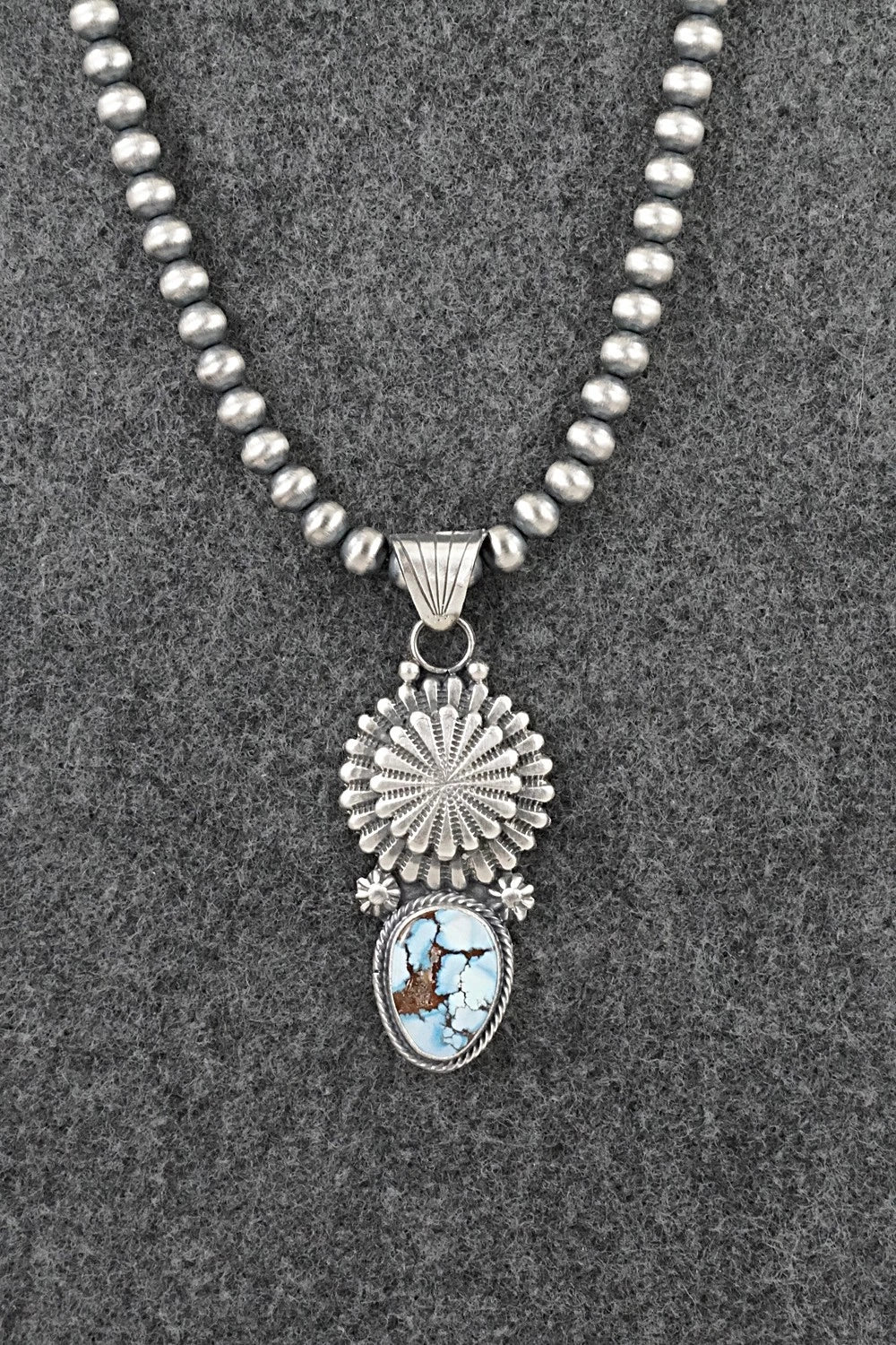 Turquoise & Sterling Silver Necklace - Sharon McCarthy
