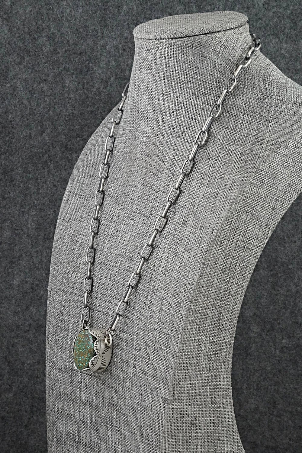 Turquoise & Sterling Silver Necklace - Paul Livingston