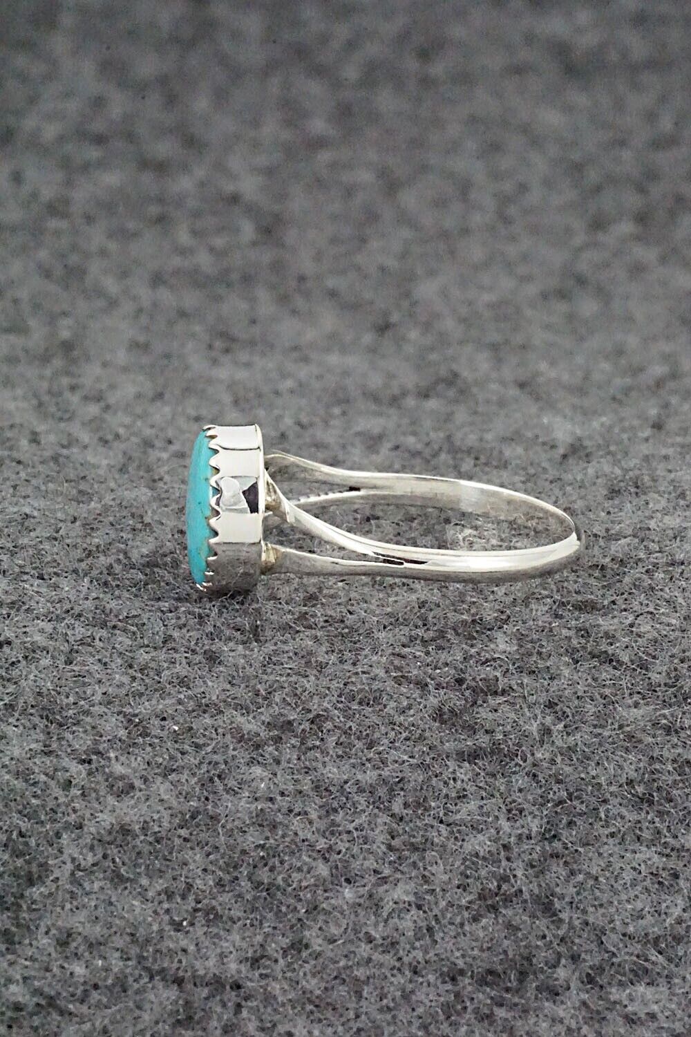 Turquoise & Sterling Silver Ring - Sharon McCarthy - Size 8.75