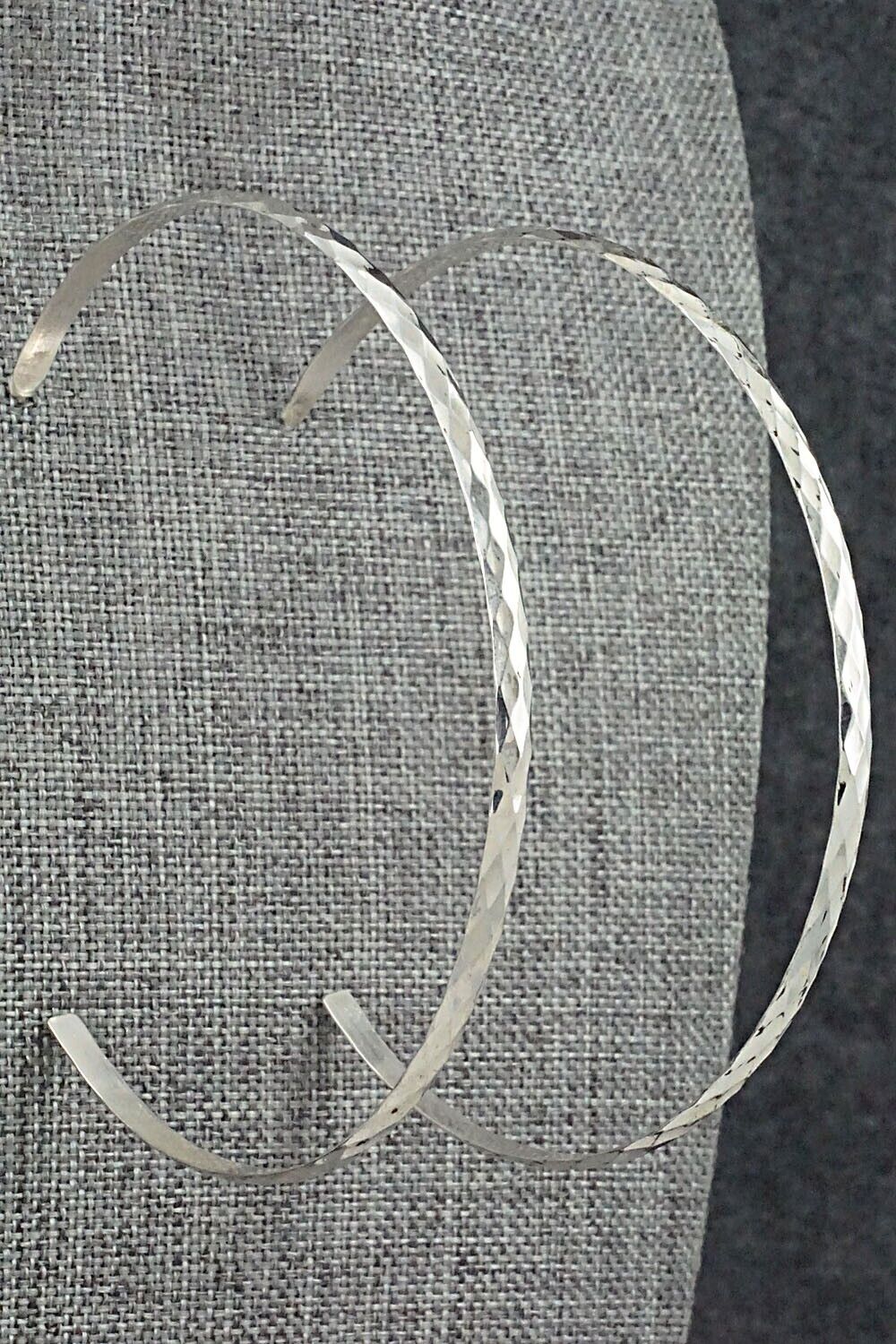 Sterling Silver Large Hoop Earrings - Nashina Leonard