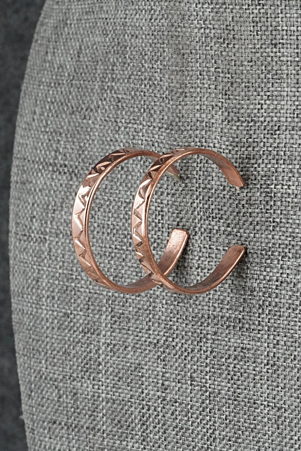Copper Hoop Earrings - Elaine Tahe