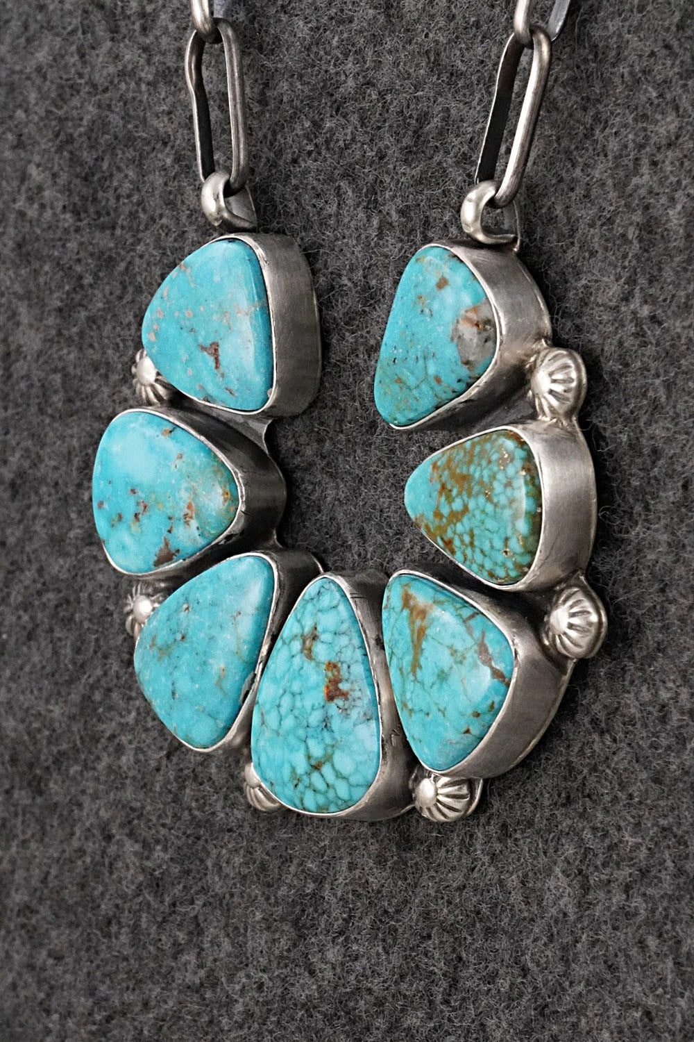 Turquoise & Sterling Silver Necklace - Kathleen Livingston