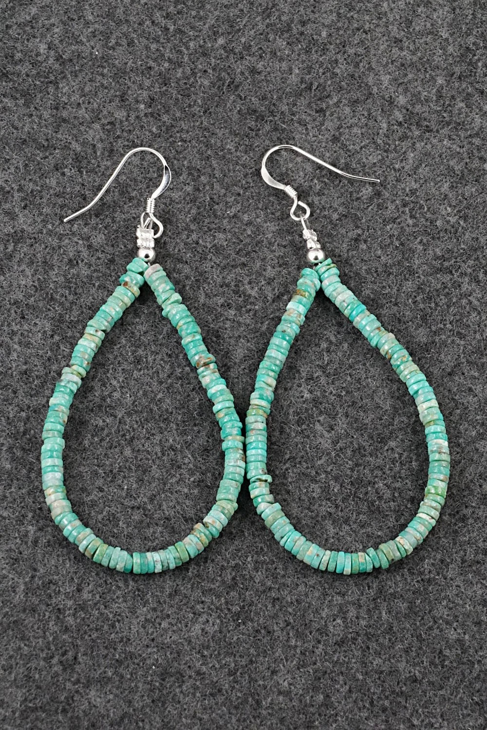 Turquoise & Sterling Silver Earrings - Doreen Jake