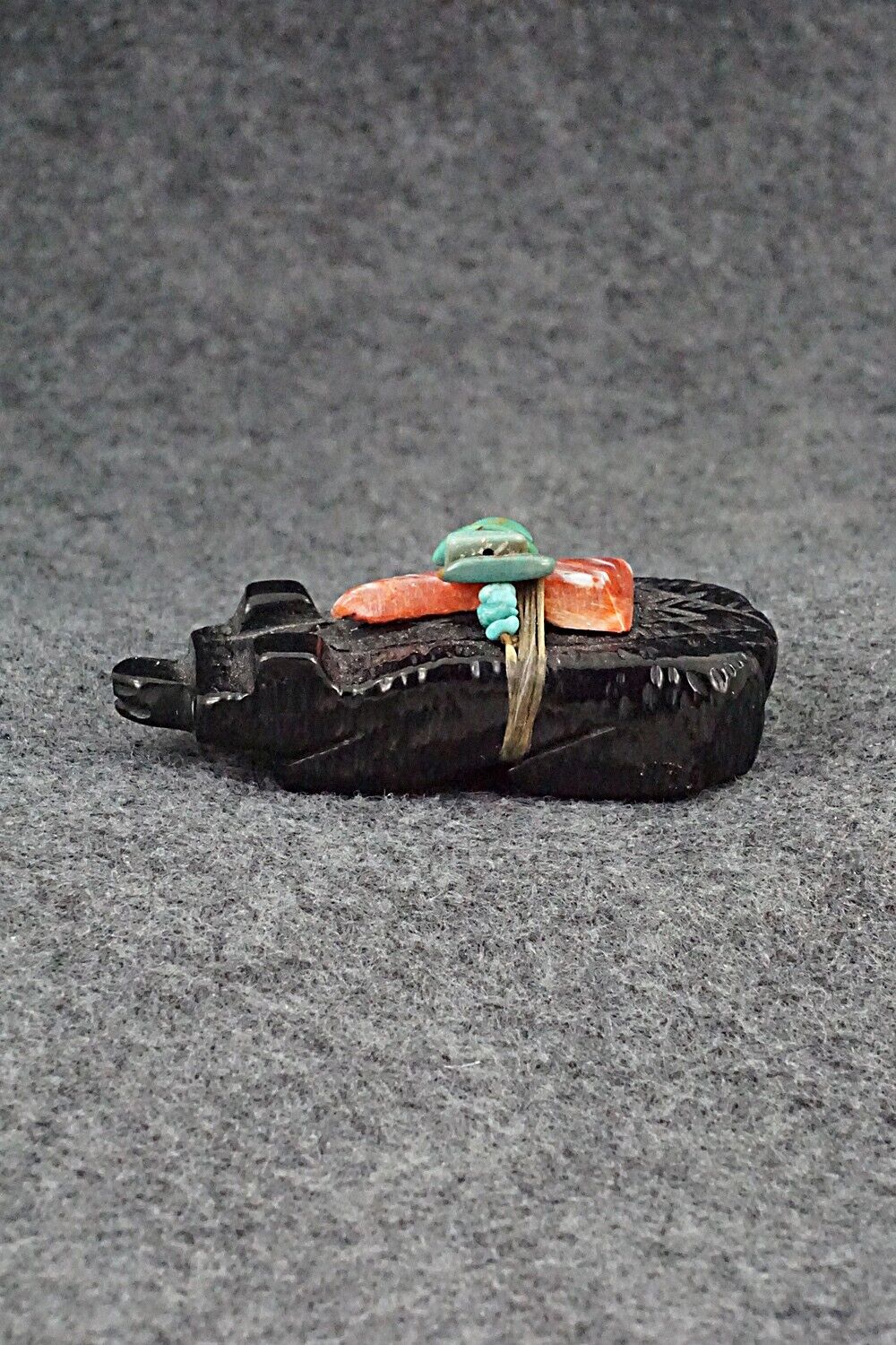 Badger Zuni Fetish Carving - Danny Lonjose