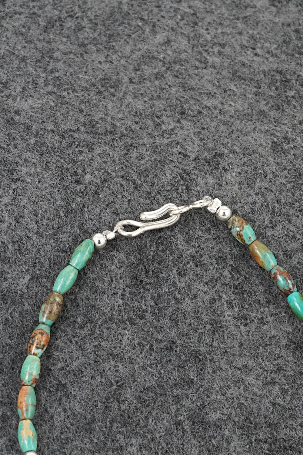 Turquoise & Sterling Silver Bracelet - Doreen Jake