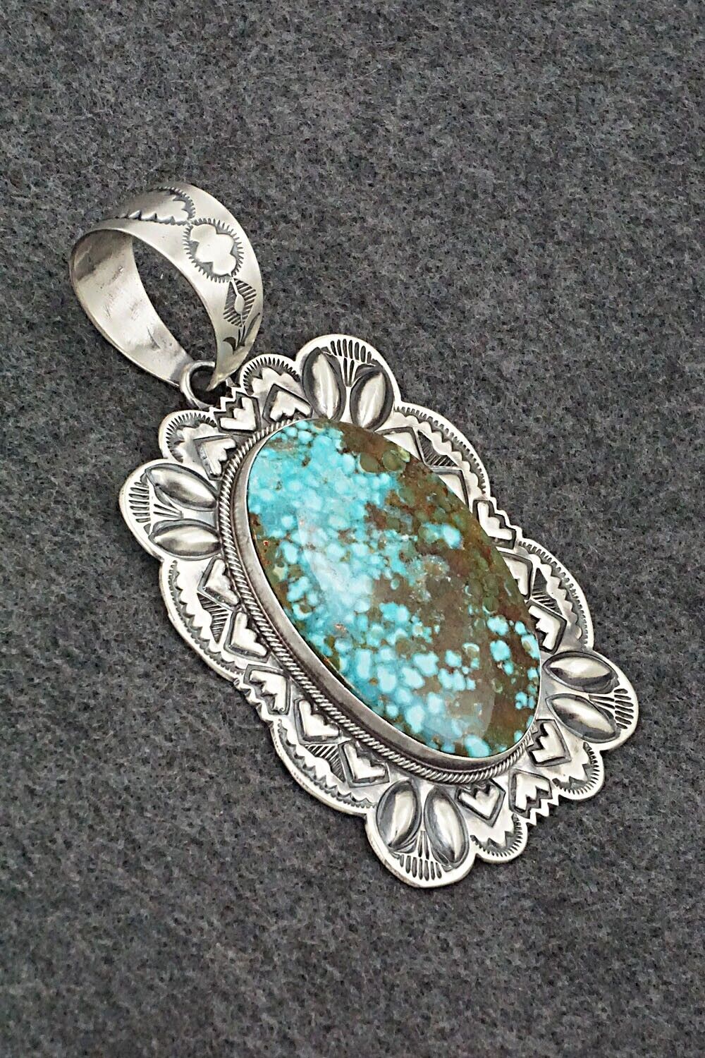 Turquoise & Sterling Silver Pendant - Randy Boyd