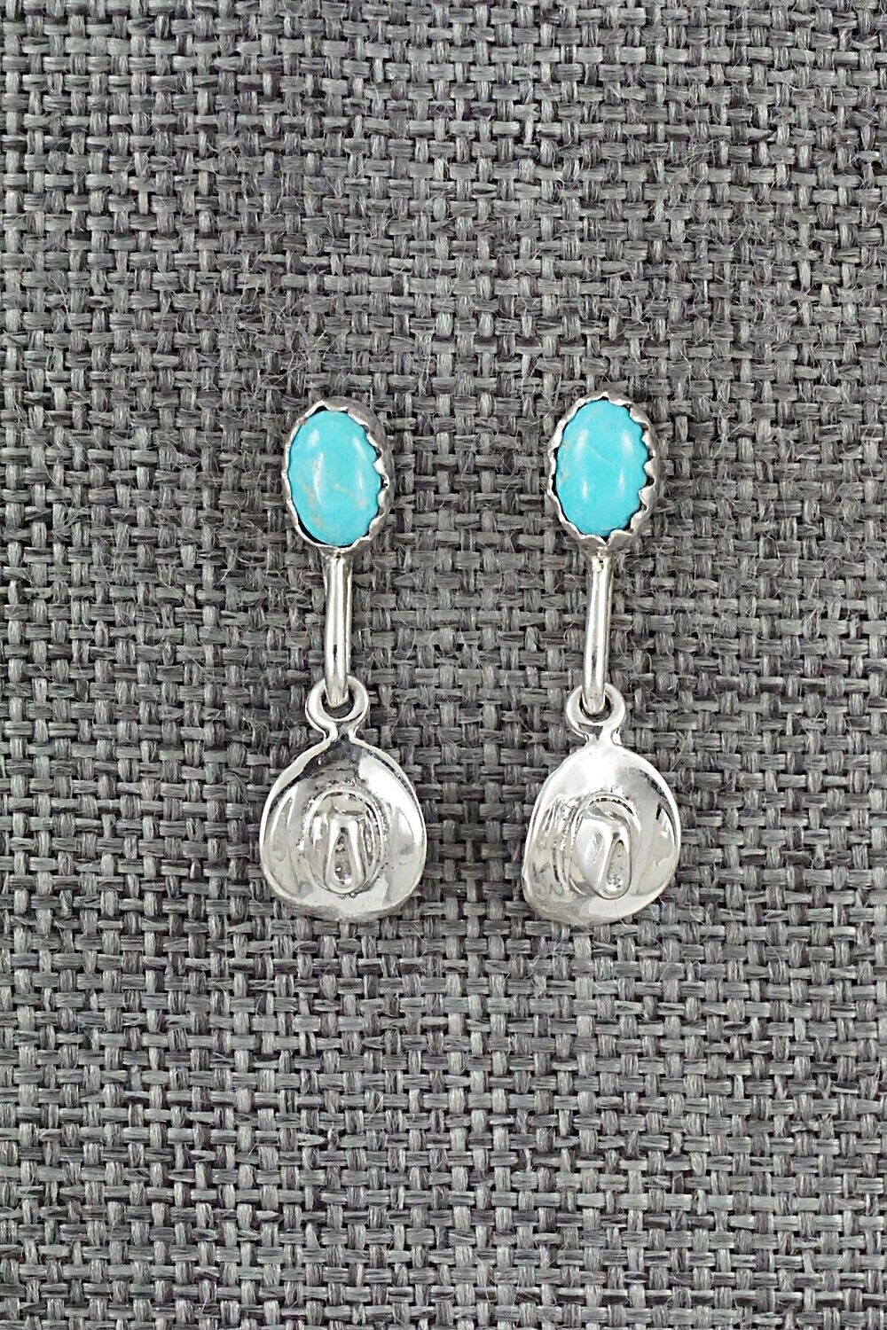 Turquoise & Sterling Silver Earrings - Sharon McCarthy