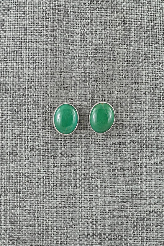 Turquoise & Sterling Silver Earrings - Rosemary Saunders