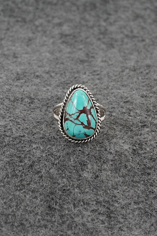 Turquoise & Sterling Silver Ring - Eugene Gruber - Size 6.5